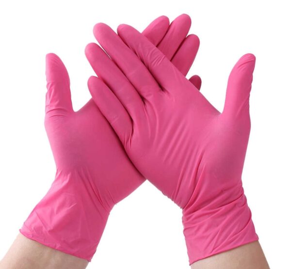 Guantes de nitrilo - Rosa 50 pares