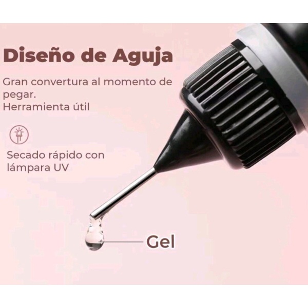 Pegamento de cristales en gel